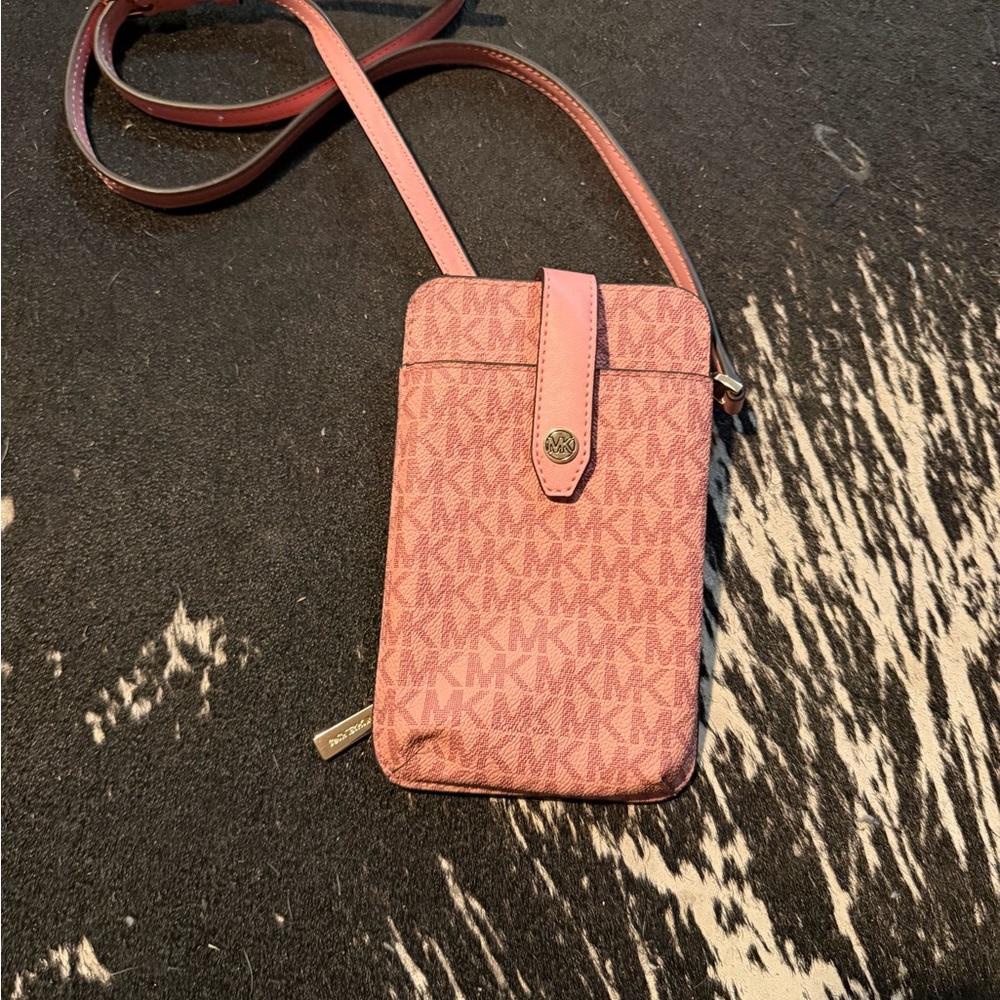 Michael Kors Blush Pink Monogram Crossbody Bag